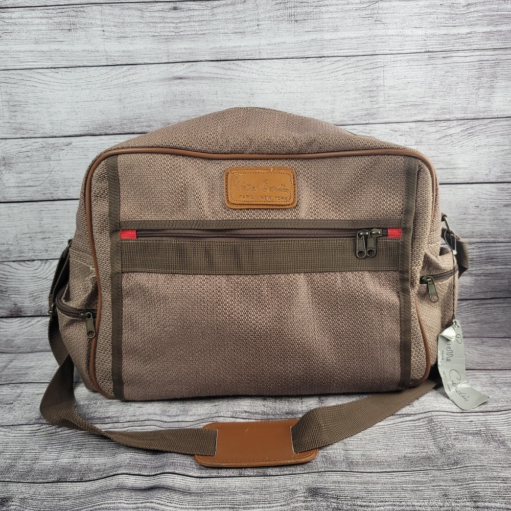 Pierre Cardin Travel Shoulder Bag Brown
